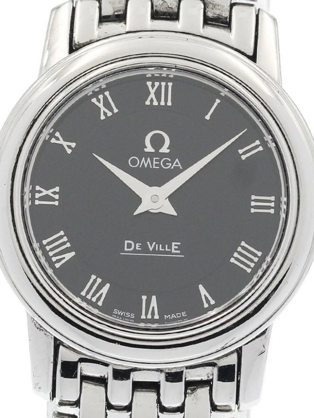 OMEGA De Ville Prestige 4570.52 black Dial Quartz Ladies Watch_934268